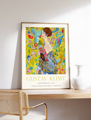 Lady with Fan Poster by Gustav Klimt, Gustav Klimt Print