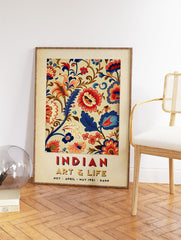 Indian Floral Poster, Indian Print