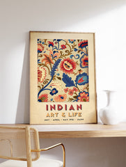 Indian Floral Poster, Indian Print