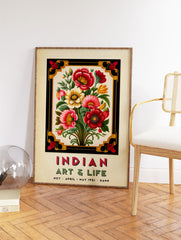 Indian Botanical Poster, Traditional Indian Print