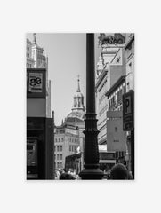 Black and White Cityscape Poster, Cityscape Art Print