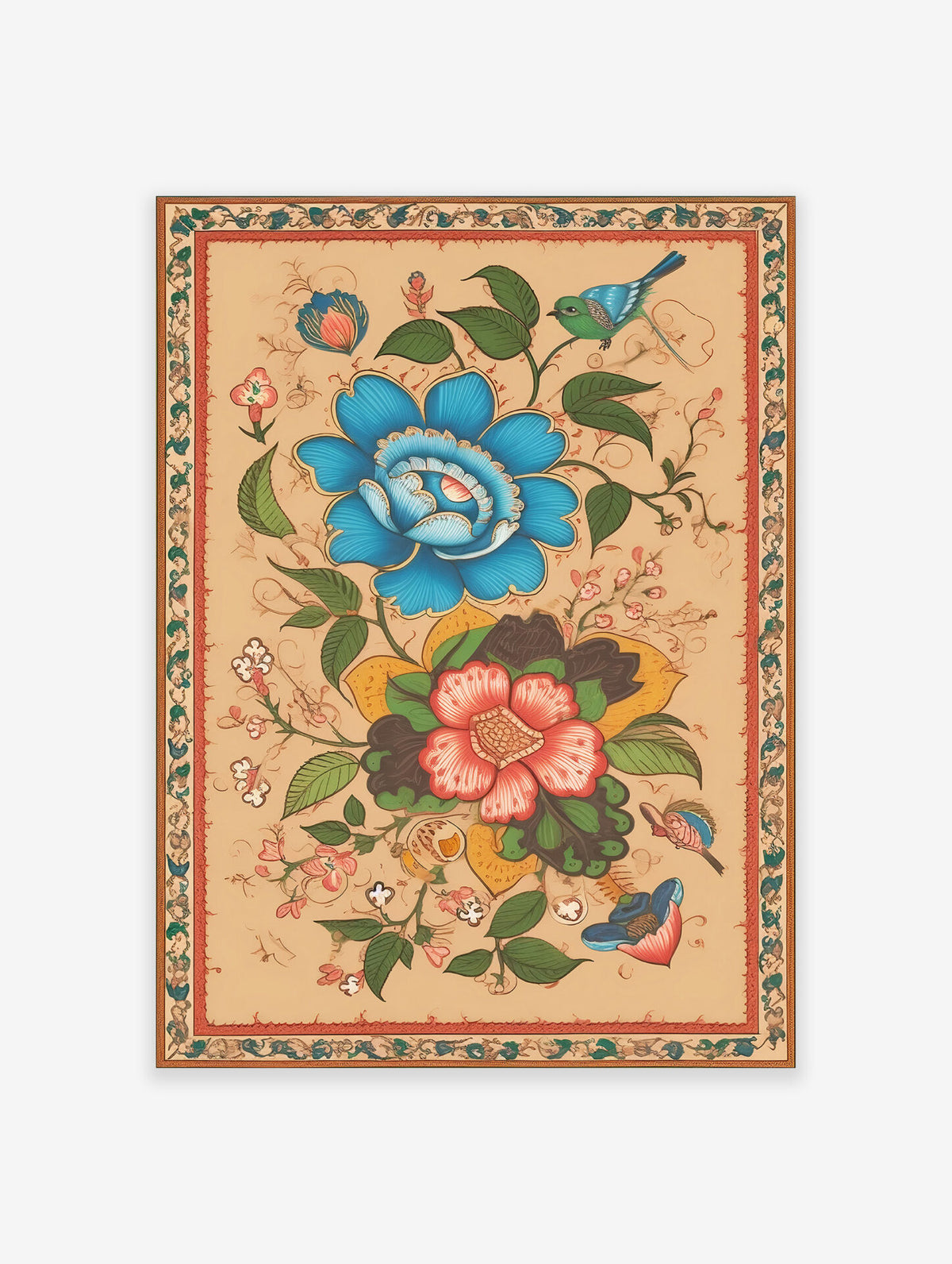 Indian Flower Poster, Indian Print