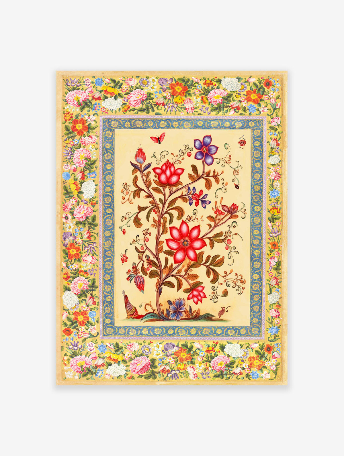 Indian Floral Poster, Indian Print