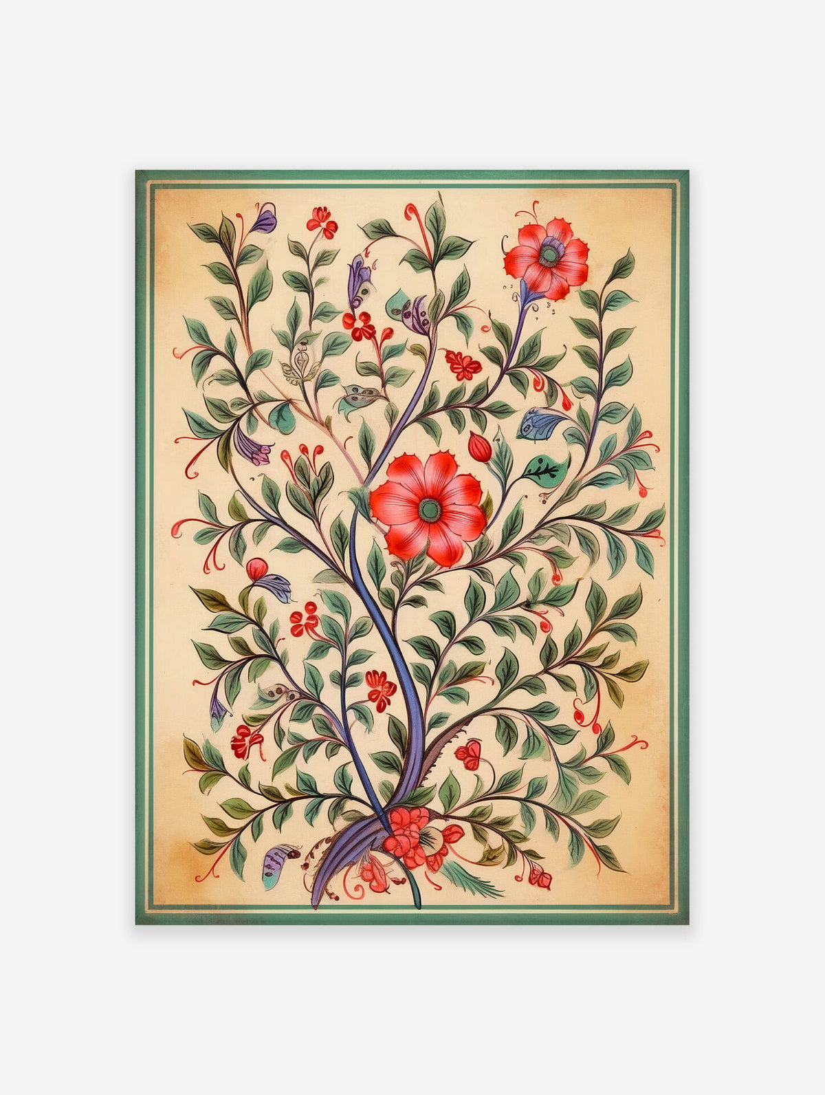 Indian Botanical Poster, Indian Art Print