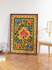 Indian Art Poster, Indian Floral Print