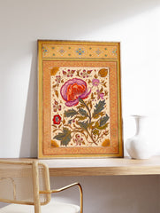 Indian Floral Poster, Indian Print