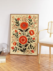 Indian Botanical Poster, Indian Floral Print