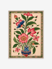 Indian Floral Poster, Indian Print