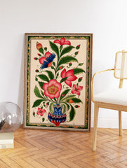 Indian Floral Poster, Indian Print