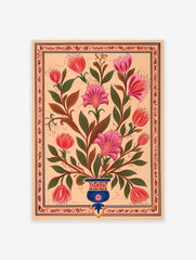 Indian Floral Poster, Traditonal Indian Print