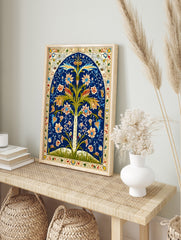 Arabic Floral Poster, Muslim Print