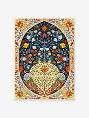 Arabic Floral Poster, Islamic Print