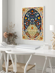 Arabic Floral Poster, Islamic Print