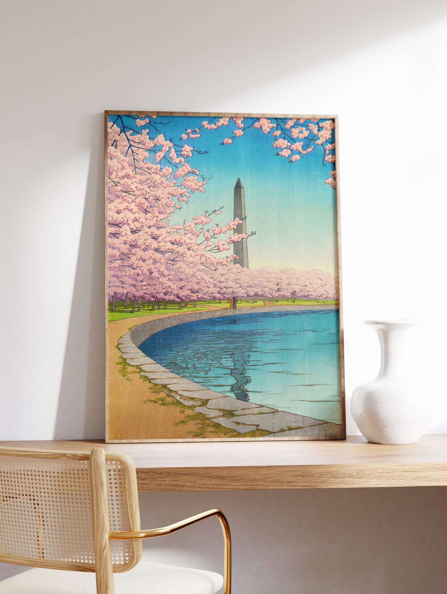 Kawase Hasui Washington Monument Poster, Kawase Hasui Print