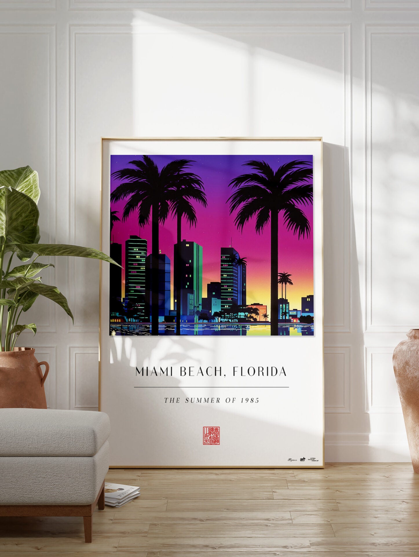 Miami Beach Poster, City Print