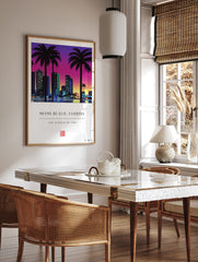 Miami Beach Poster, City Print