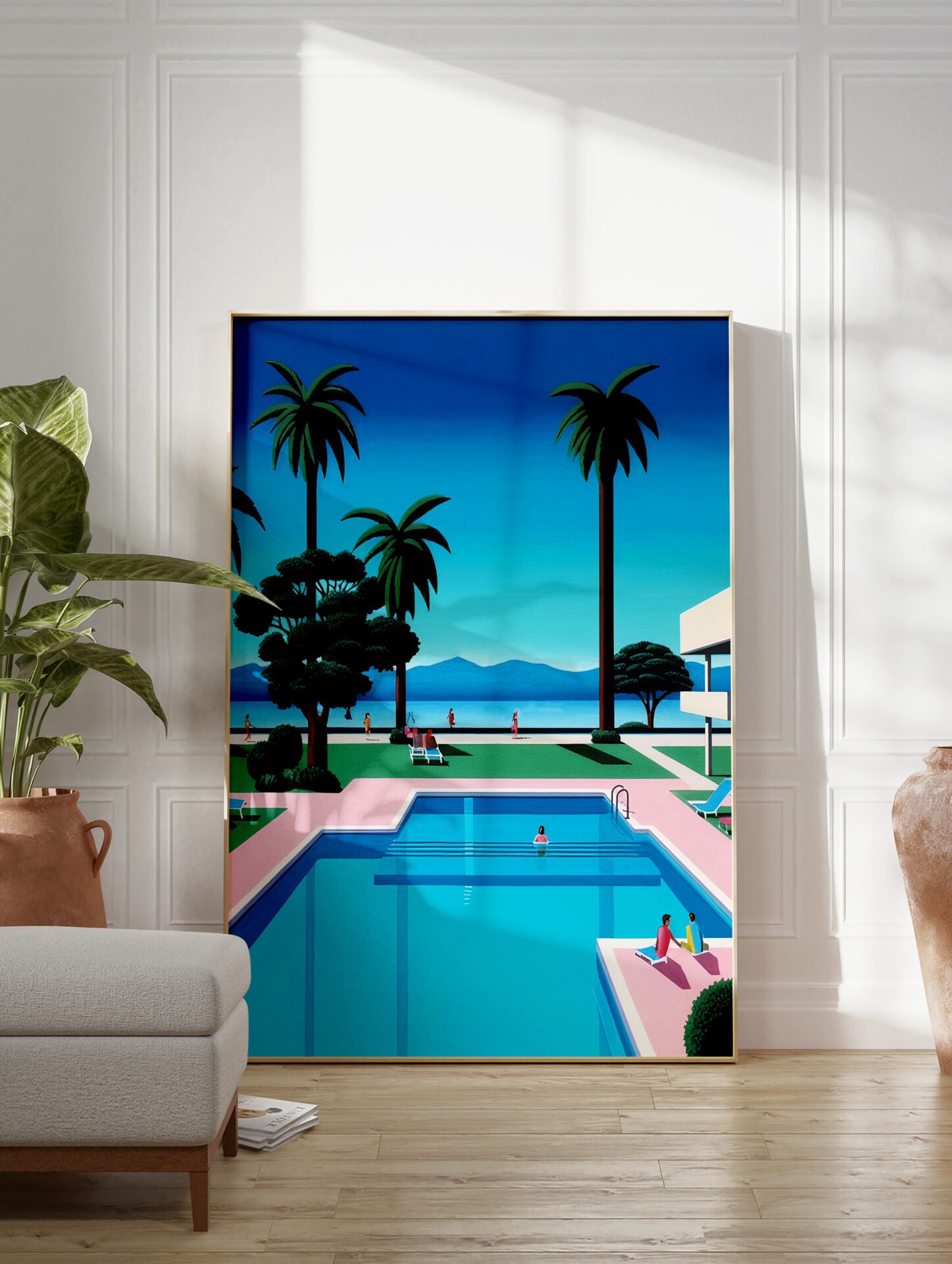 Swimming Pool Poster, Pool Print – SAMILA HOME