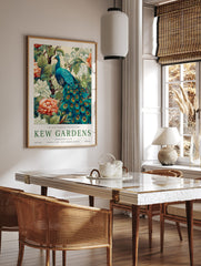 Peacock Poster, Kew Gardens Print