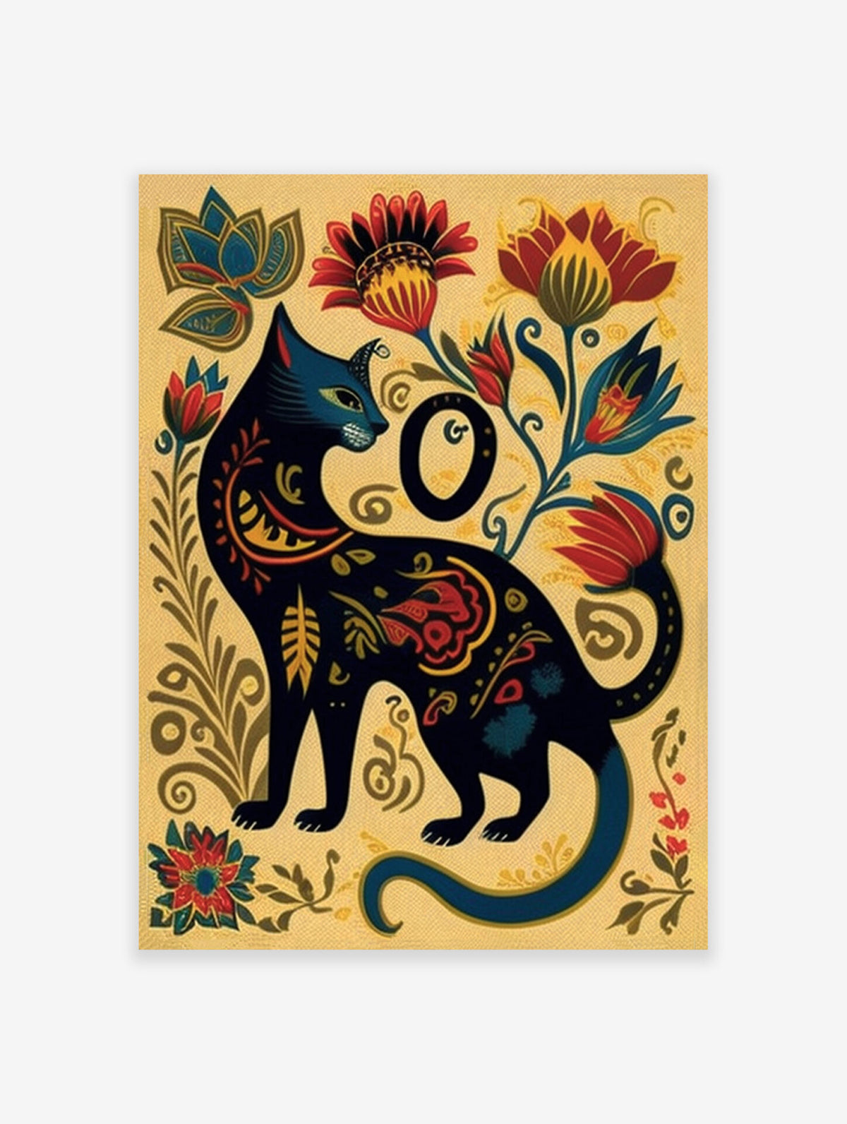 Mexican Cat Poster, Mexican Print