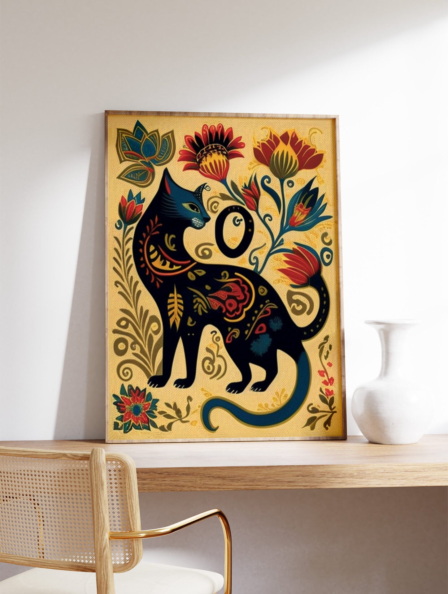 Mexican Cat Poster, Mexican Print