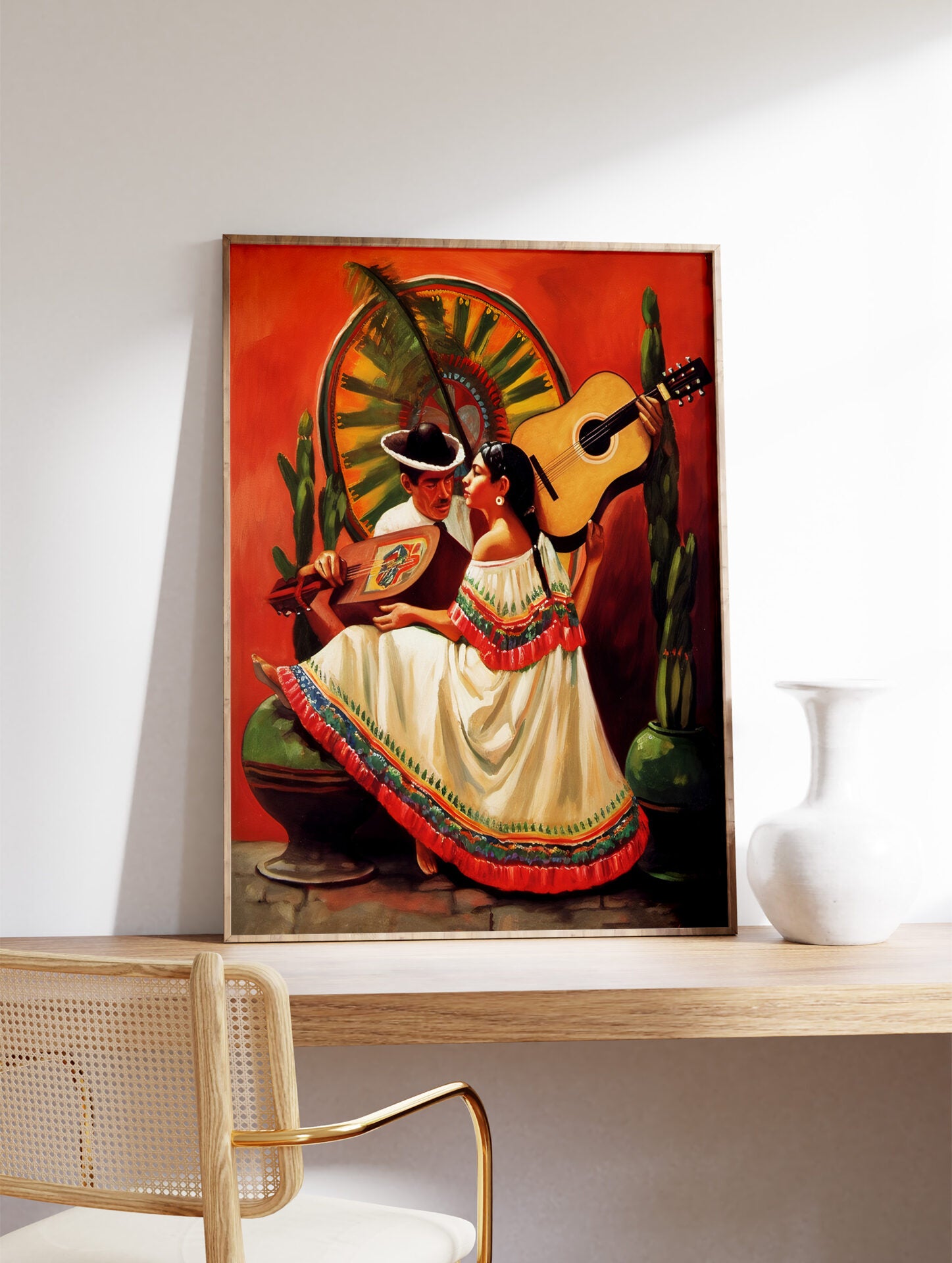 Mexican Fiesta Poster, Mexican Interior Print