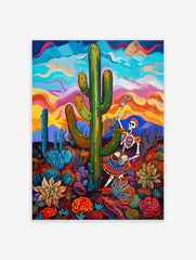 Mexican Cactus Poster, Mexican Interior Print