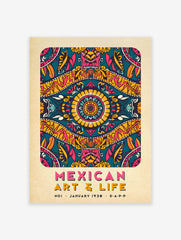 Mexican Pattern Poster, Mexican Print