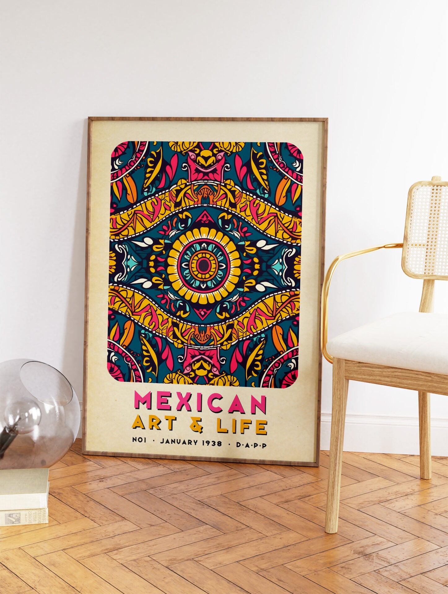 Mexican Pattern Poster, Mexican Print