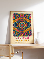 Mexican Pattern Poster, Mexican Print