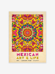 Mexican Pattern Poster, Mexican Print