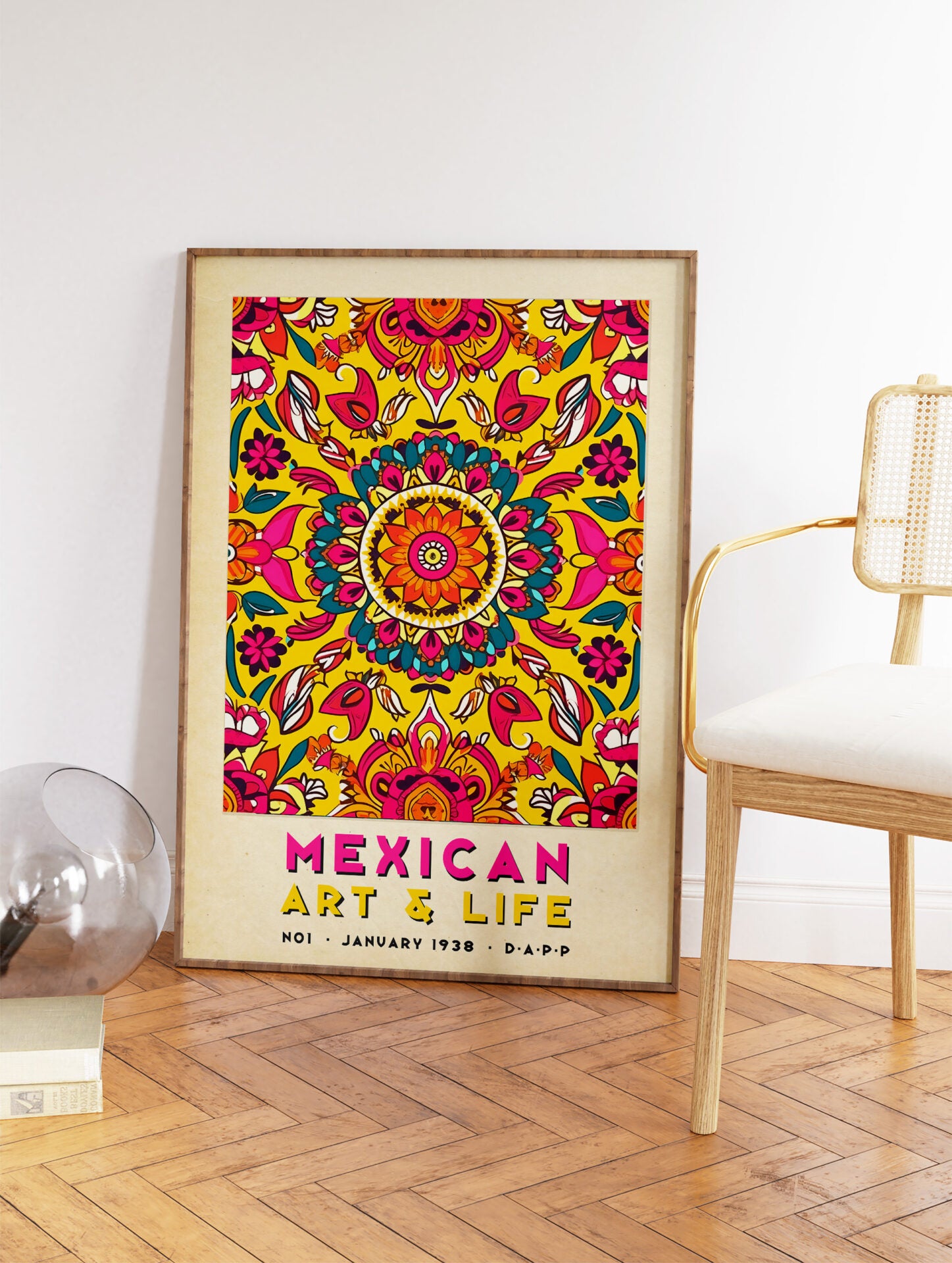 Mexican Pattern Poster, Mexican Print