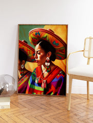 Traditional Mexicana Poster, Mexican Print