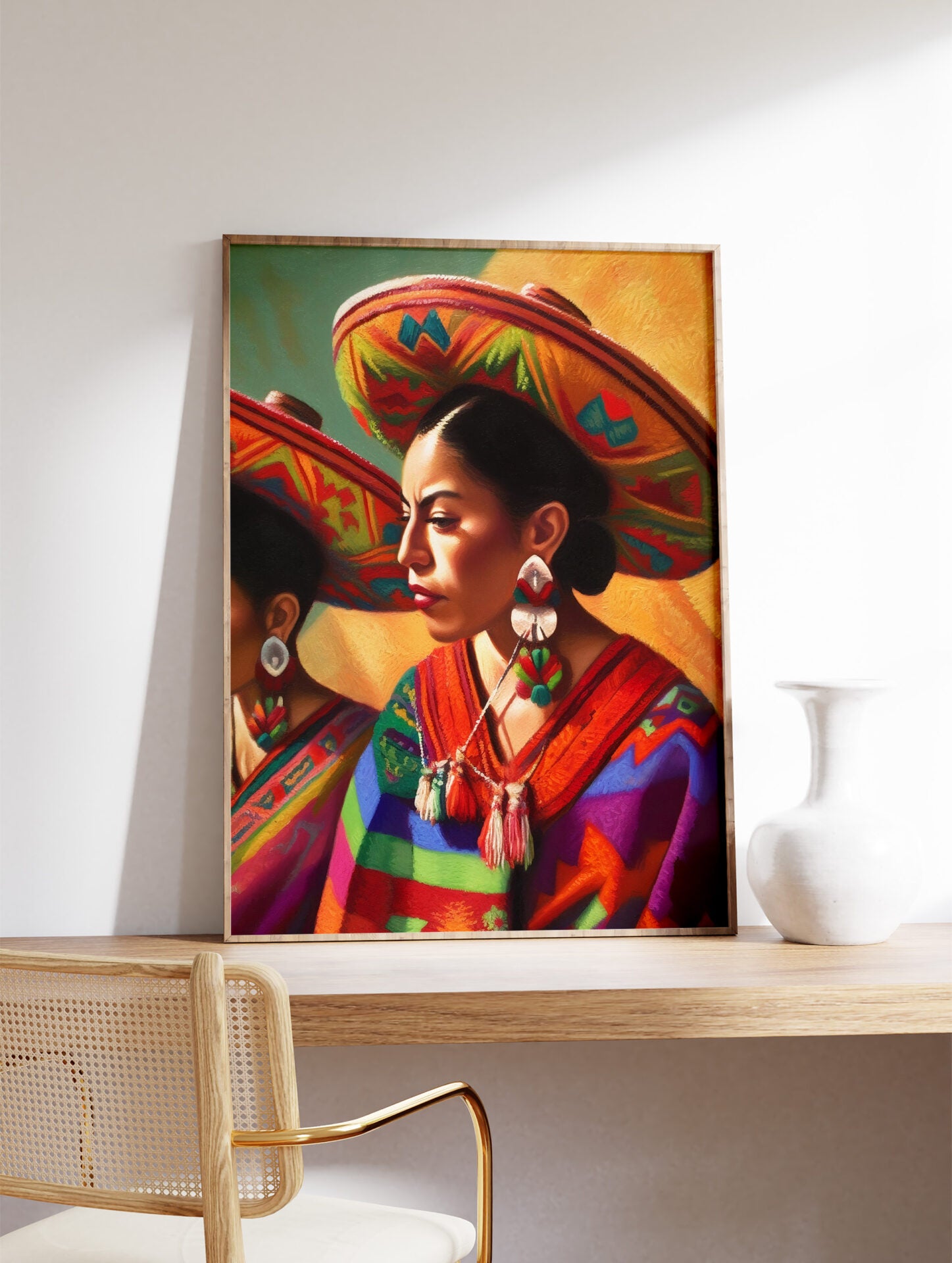 Traditional Mexicana Poster, Mexican Print