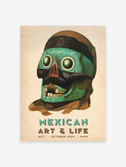 Mexican Skull Poster, Skull Print