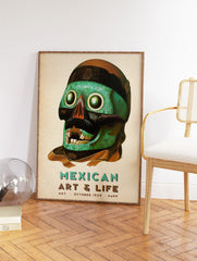 Mexican Skull Poster, Skull Print