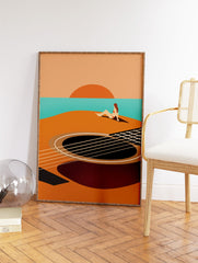 Guitar Poster, Music Print