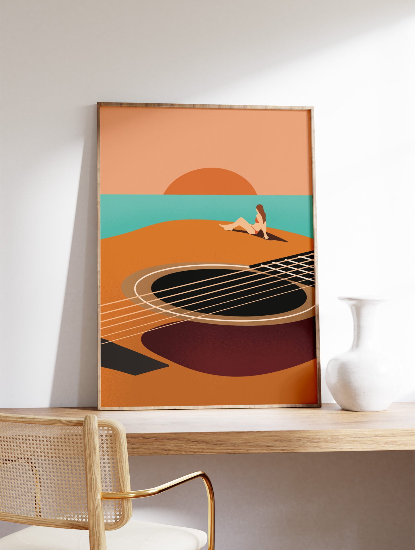 Guitar Poster, Music Print