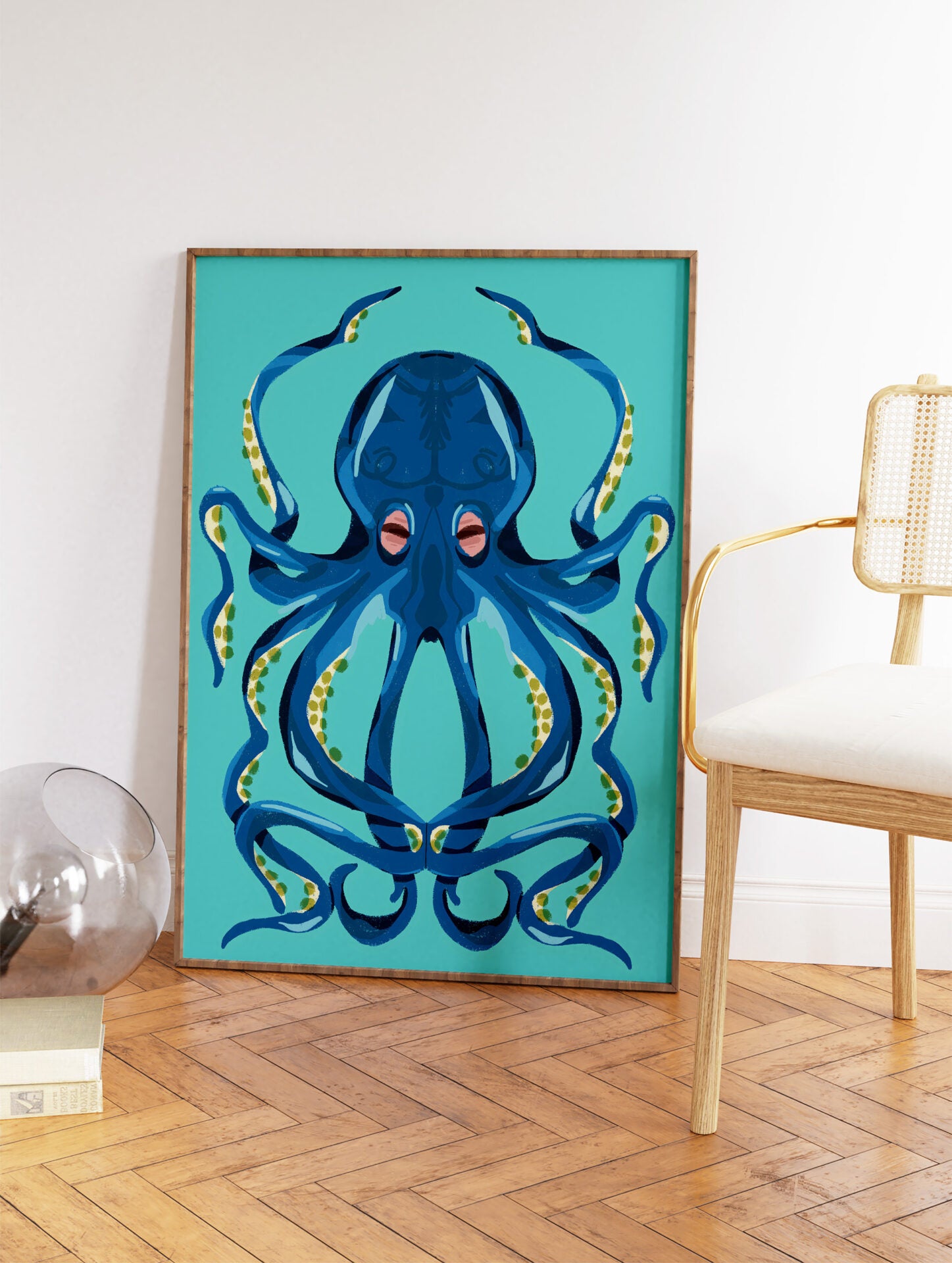 Octopus Poster, Octopus Print