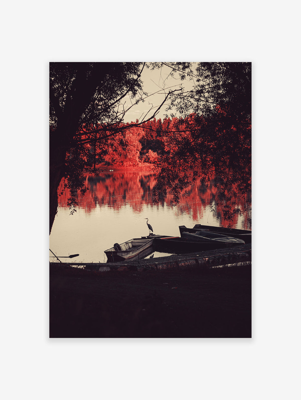 Lake Poster, Photographic Lake Print