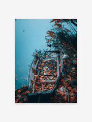 Photographic Boat Poster, Lake Print