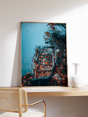 Photographic Boat Poster, Lake Print