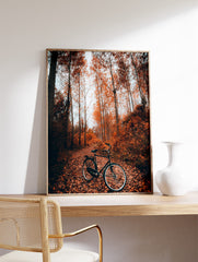 Autumn Forest Poster, Photographic Forest Print