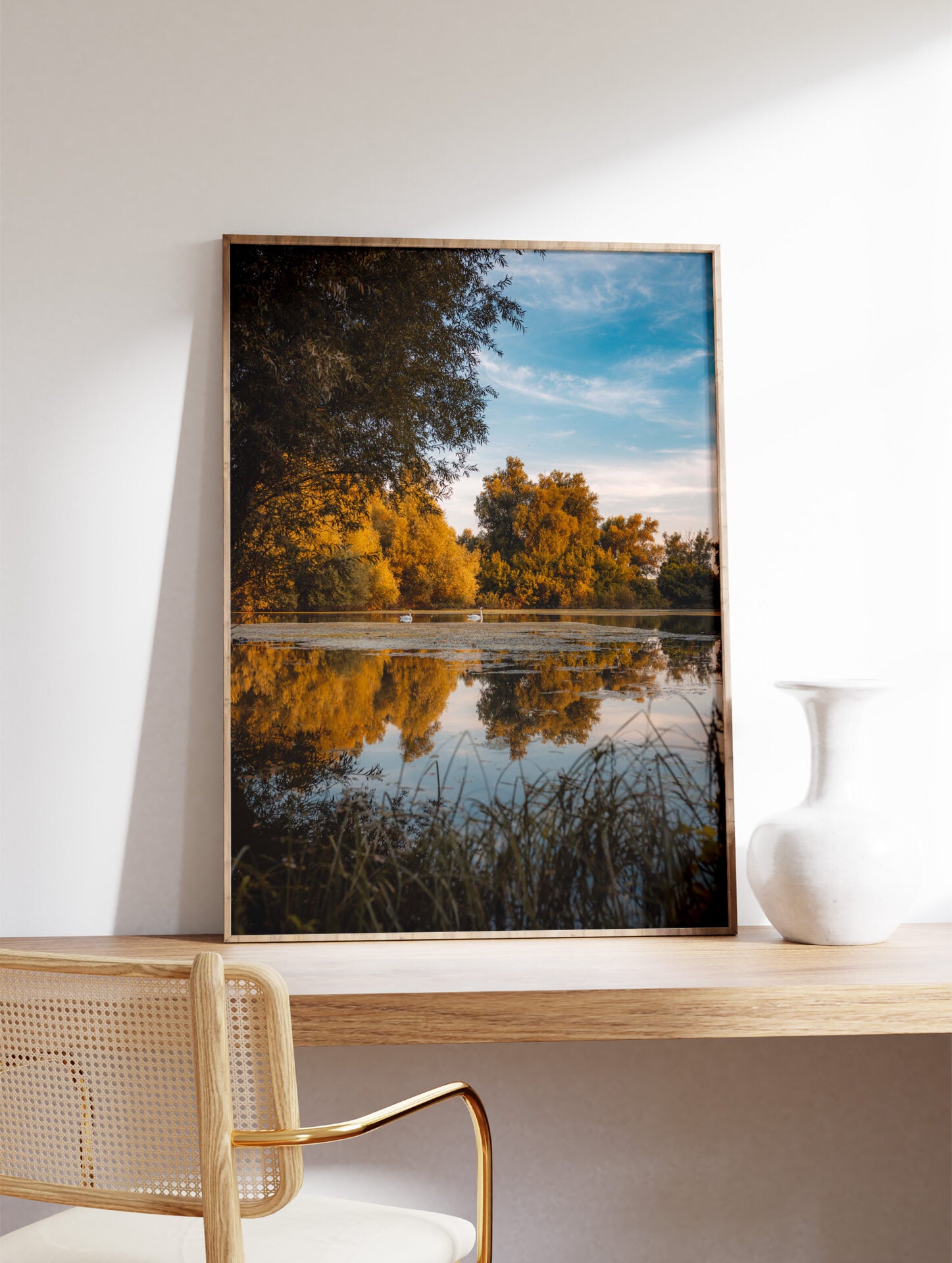 Lake Poster, Photographic Lake Print