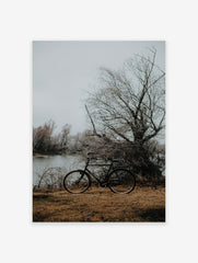 Bike Poster, Photographic Lakeside Print