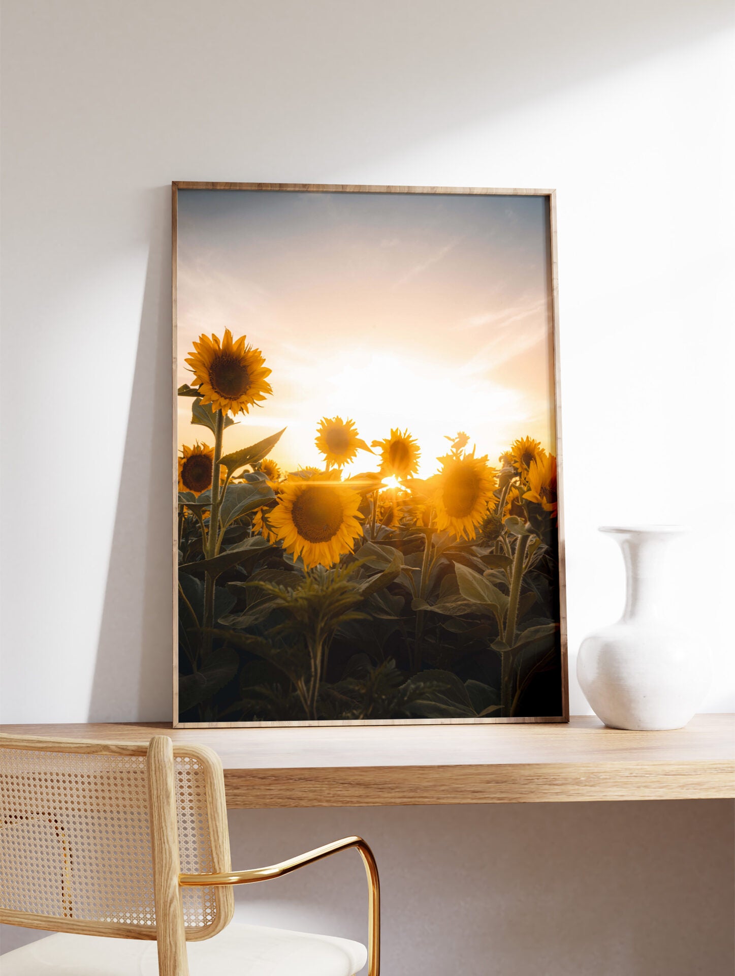 Sunflower Poster, Sunflower Photo Print