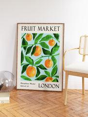 Orange Fruit Poster, Fruit Print