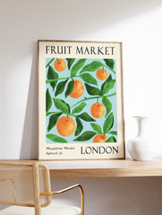 Orange Fruit Poster, Fruit Print