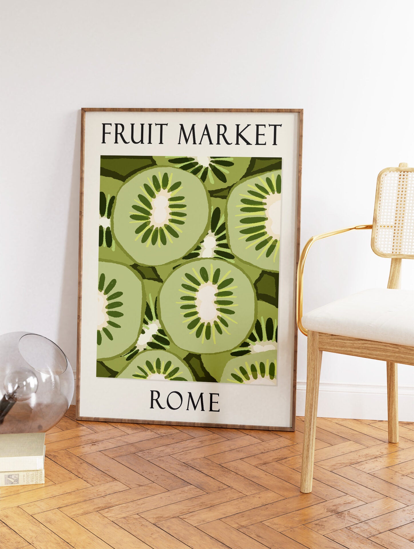 Kiwi Poster, Tropical Fruit Print