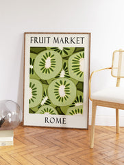 Kiwi Poster, Tropical Fruit Print