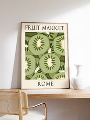 Kiwi Poster, Tropical Fruit Print